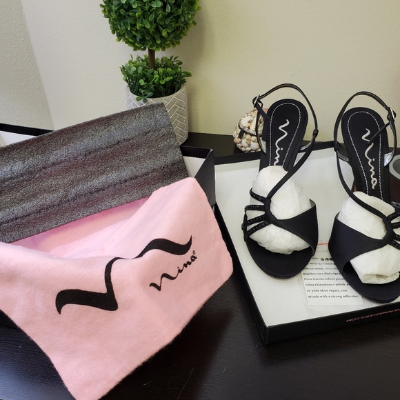 Nina Strappy Rhinestone Heels - Picture 12 of 14